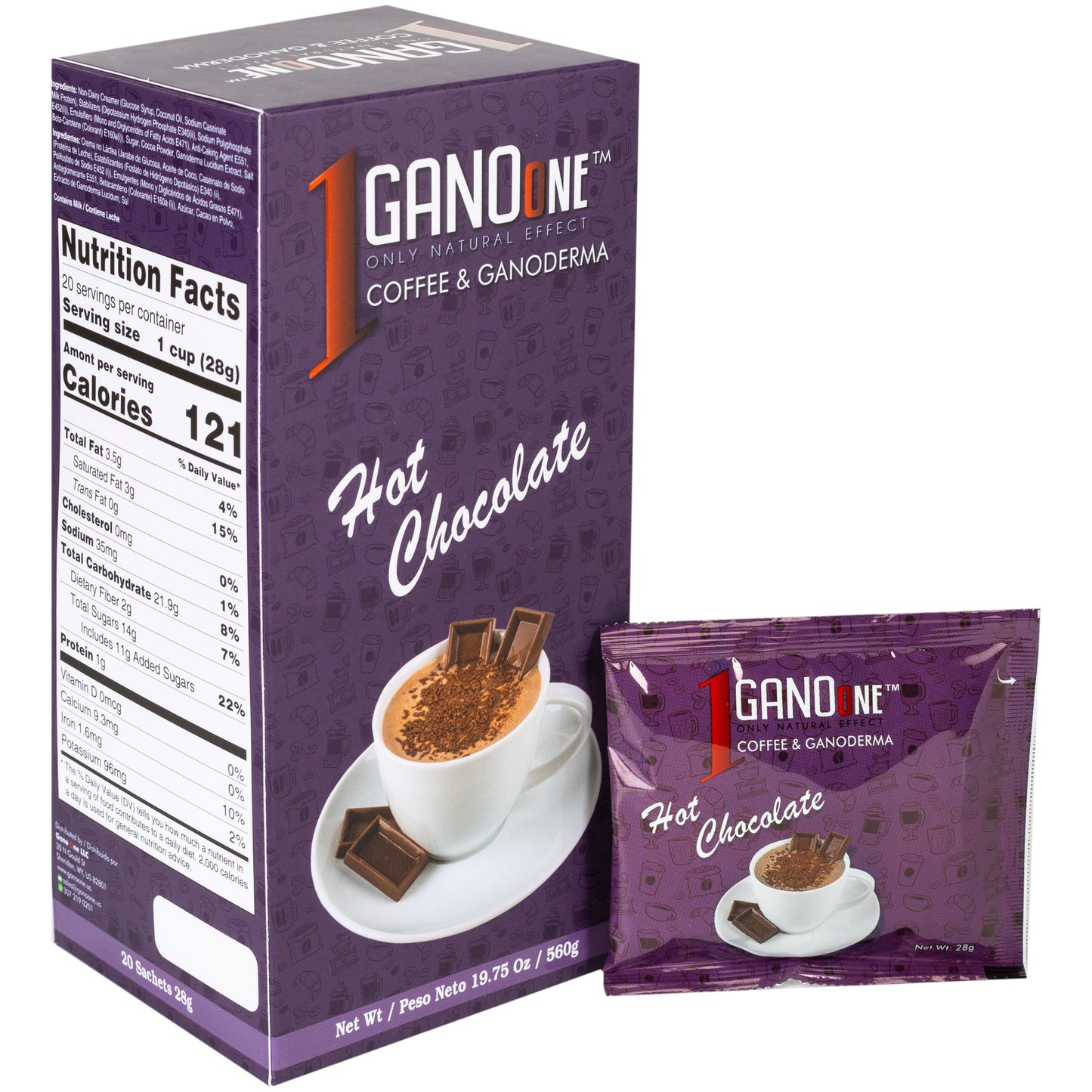 GanoOne Hot Chocolate — 2 Boxes