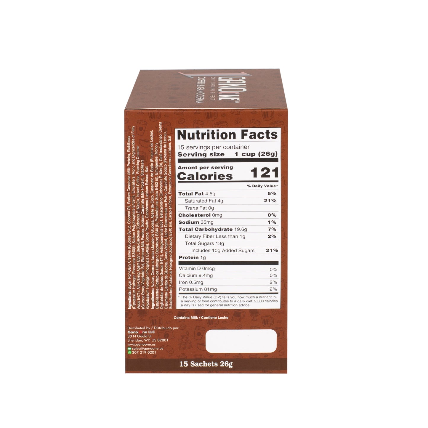 GanoOne Mocha Reishi Coffee — 20 Boxes