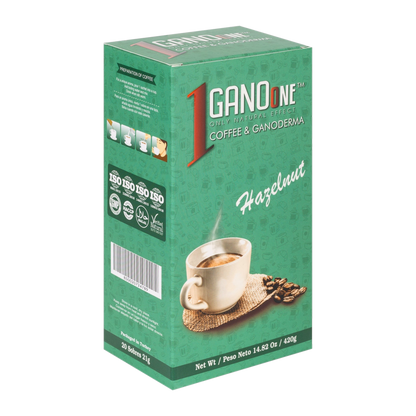 GanoOne Hazelnut Reishi Coffee — 4 Boxes
