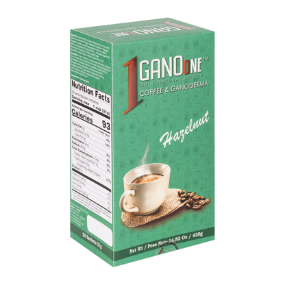 GanoOne Hazelnut Reishi Coffee — 4 Boxes