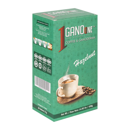 GanoOne Hazelnut Reishi Coffee — 20 Boxes