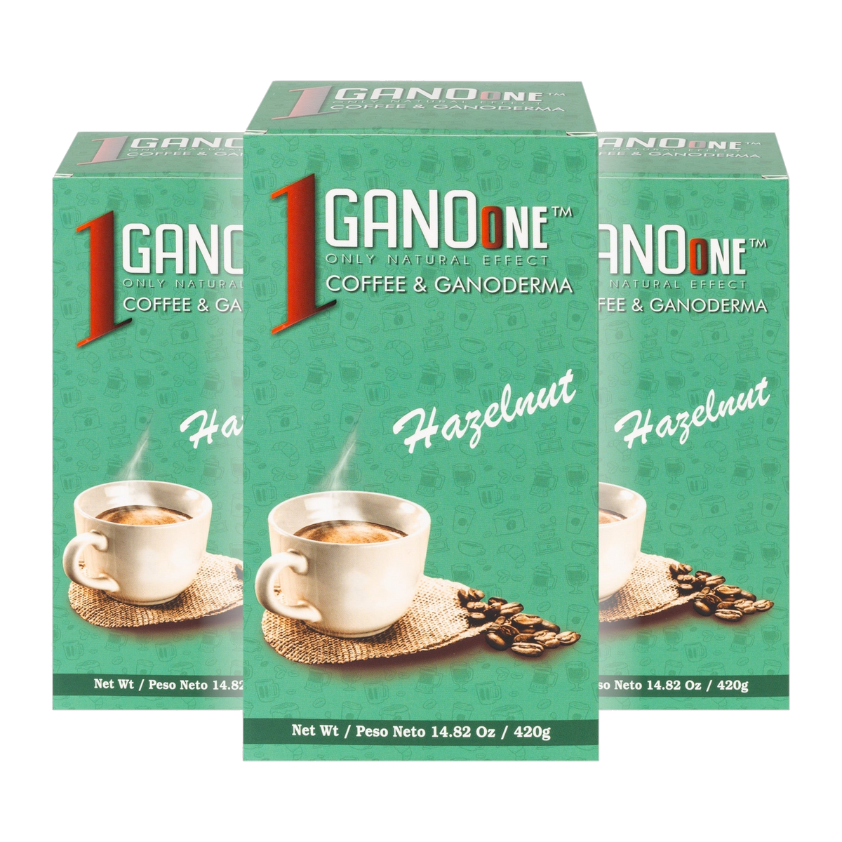 GanoOne Hazelnut Reishi Coffee — 20 Boxes