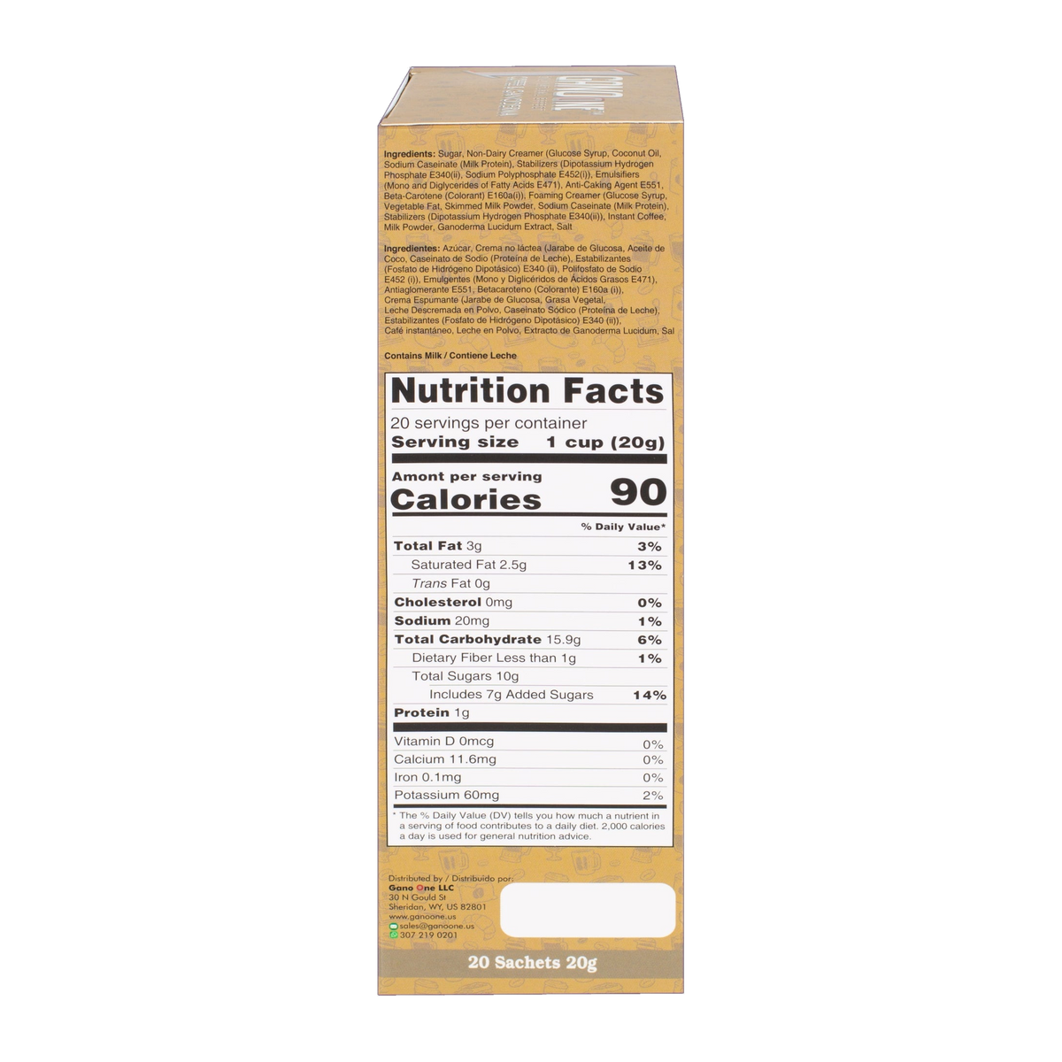 GanoOne Latte Reishi Coffee — 3 Boxes