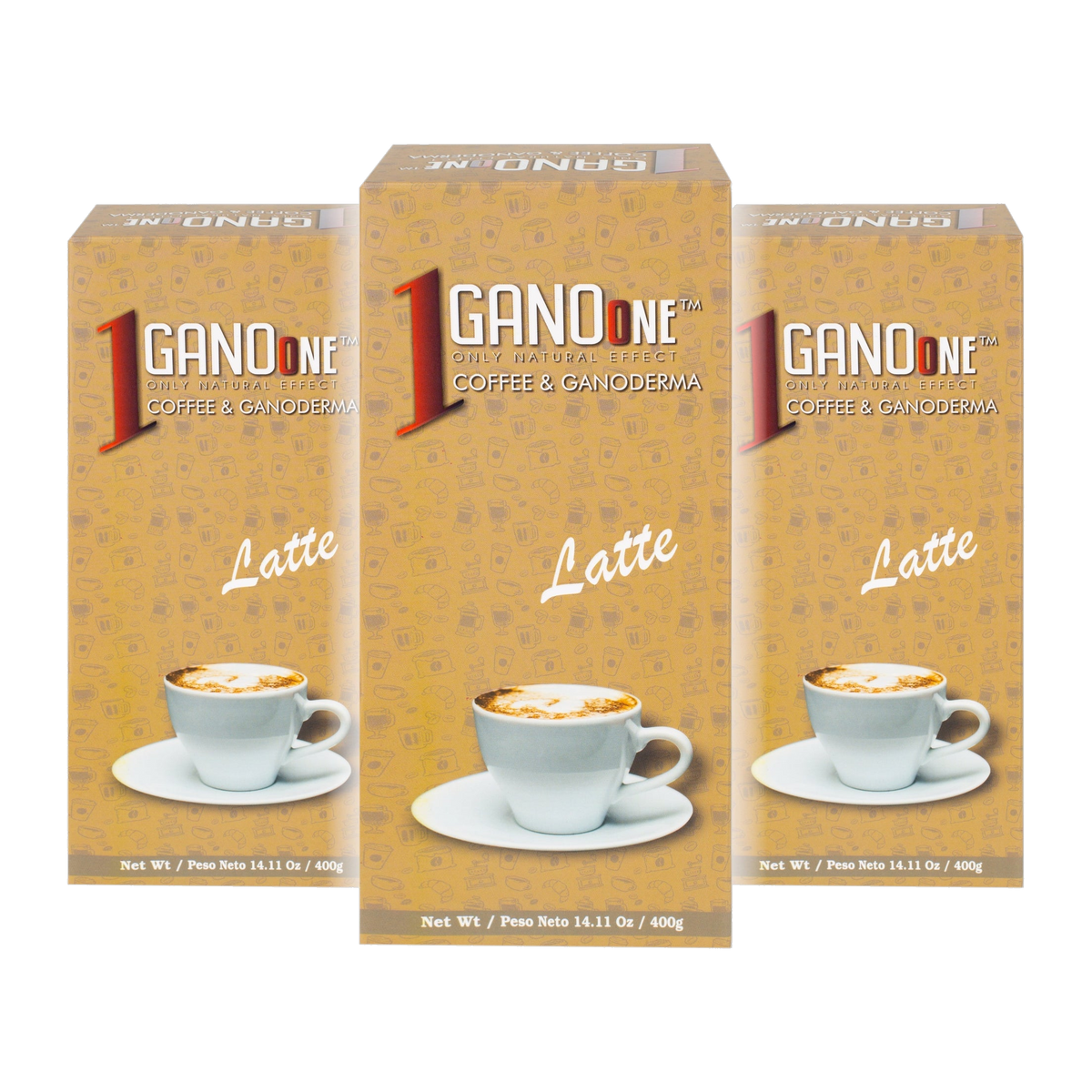 GanoOne Latte Reishi Coffee — 3 Boxes