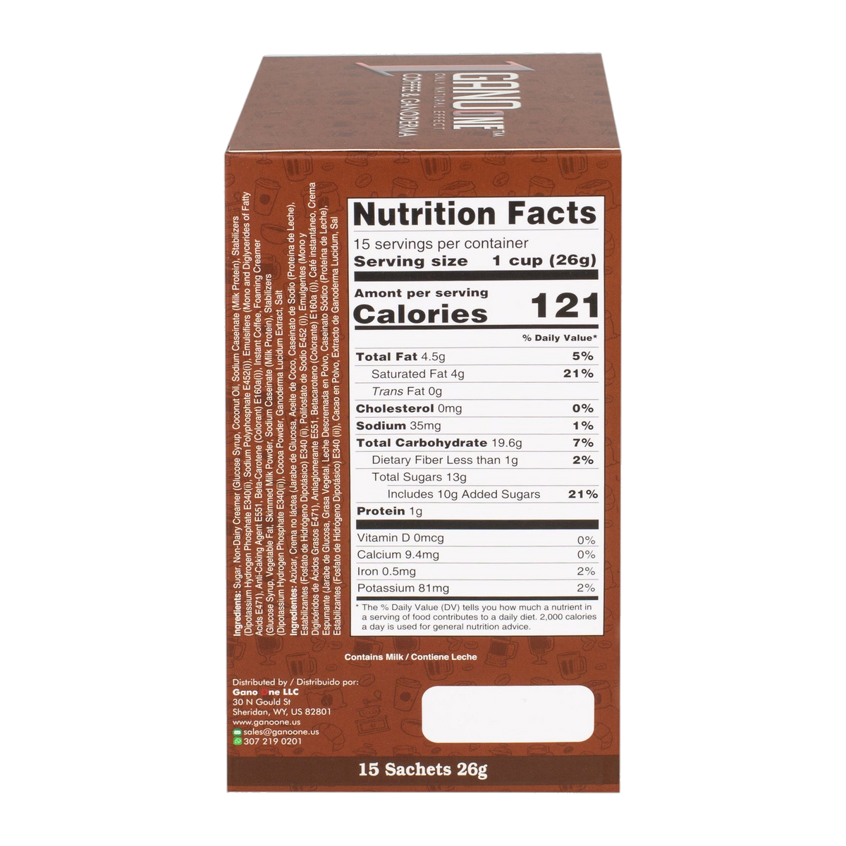 GanoOne Mocha Reishi Coffee — 1 Box